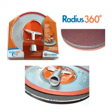 Trockenbauschleifer Radius360° inklusive Maler-Profiteleskopstab, Transportbox