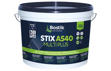 BOSTIK STIX A540 MULTI PLUS - SMARTER MULTIKLEBSTOFF - 14-kg-Eimer BODENBELAGSKLEBSTOFF (ehemals Nibofloor S 800)