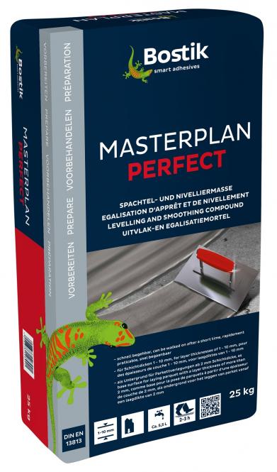 BOSTIK MASTERPLAN PERFECT - Spachtel- , Ausgleich- & Nivelliermasse - 25 kg Sack - für Schichtdicken 1 - 10 mm